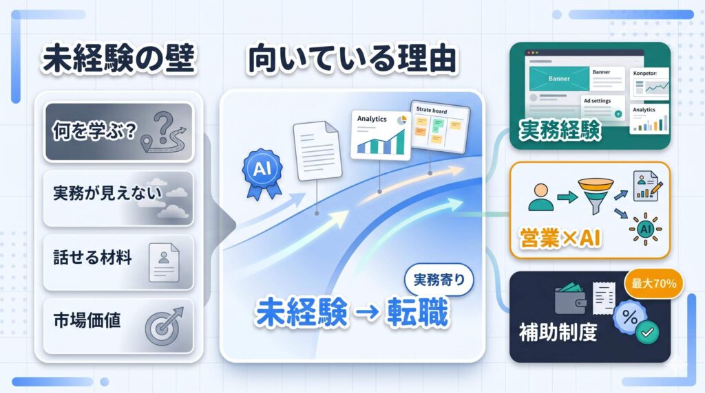 DX/AI×Webが未経験転職に向いている理由
